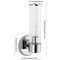 Jonathan Y Cecil 6" 1-Light Tall Cylinder Iron/Striped Glass Modern Mid-Century LED Vanity, Chrome JYL3537A - alternate 11