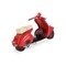 Homeroots 9" Red and Black Metal Hand Painted 1959 Red Scooter Model Motorcycle 489434 - alternate 1