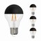 Bulbrite LED Filament, 5 Watt Dimmable A19 Light Bulb, Half Black Finish, E26 Base, 2700K, 400 Lumens, 4PK 862061 - alternate 1