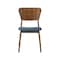 Armen Living Kalia Wood Dining Chair in Walnut Finish with Blue Fabric - Set of 2 LCKACHWABLU - alternate 8