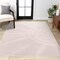 Jonathan Y Aelius MidCentury Scandinavian Abstract Sun Two-Tone High-Low White/Cream 8 ft. x 10 ft. Area Rug SND101B-8 - alternate 1
