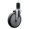 Service Caster 6'' Thermoplastic Rubber Wheel Swivel 1-5/8'' Expanding Stem Caster SCC-EX20S614-TPRB-158 - alternate 1