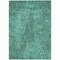 Homeroots 8' X 10' Teal Blue And Charcoal Geometric Washable Indoor Outdoor Area Rug 577604 - alternate 9