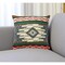 Homeroots 20" Blue And Ivory Southwestern Throw Pillow Cover 534085 - alternate 1