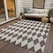 Homeroots 8' X 10' Brown Geometric Washable Indoor Outdoor Area Rug 577022 - alternate 9