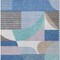 Homeroots 9' X 12' Sky Blue Teal Blue And Brown Geometric Washable Indoor Outdoor Area Rug 616746 - alternate 9