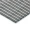 Homeroots 9' X 12' Gray And Ivory Striped Washable Indoor Outdoor Area Rug 597167 - alternate 9
