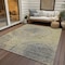 Homeroots 9' X 12' Beige Taupe And Gray Abstract Washable Indoor Outdoor Area Rug 582792 - alternate 9