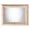 Bali & Pari Adino Bohemian Woven Natural Grasscloth Rectangle Accent Mirror 255-14038-ZORO - alternate 5