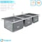 Amgood Stainless Steel 3 Compartment Drop-In Sink. Bowl 14 in. x 16 in. x 10 in. No Fauce SINK DIS S3C-141610-NF-Z - alternate 5