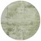 Homeroots 8' Olive Green And Ivory Round Abstract Washable Indoor Outdoor Area Rug 602733 - alternate 9