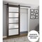 Sartodoors Slab Barn Door Panel Solid Core Modern Interior QUADRO4002S-CA-18 - alternate 1