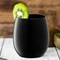 Smarty Had A Party 12 oz. Black Elegant Stemless Plastic Wine Glasses (64 Glasses), 64PK 3712-BK-CASE - alternate 10