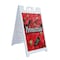 Signmission Poinsettias, A-Frame & 2 Decals Installed, Heavy-Duty Plastic Frame SBHD-D-2436-Poinsettias - alternate 1