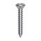 Auveco 6 x 7/8in Phillips Oval Head Tapping Screw Zinc, 100PK 2572 - alternate 1