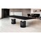 Homeroots 120" Black Marble Double Pedestal Base Dining Table 370723 - alternate 4