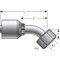 Gates Female Din 24 Cone Swivel - Heavy Series With O-Ring - 45 Bent Tube Megacrimp G25725-0614 - alternate 3