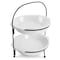 Gibson Gracious Dining 3 Piece 2 Tier Stoneware Pie Dish Server Set in White 134295.03R - alternate 8
