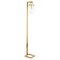Homeroots 68" Brass Arched Floor Lamp With Clear Seeded Glass Dome Shade 523545 - alternate 1