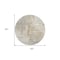 Homeroots 8' Ivory And Beige Round Abstract Washable Indoor Outdoor Area Rug 609204 - alternate 9