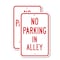 Signmission No Parking In Alley, 18'' X 24'' 2 Signs, Heavy Gauge Aluminum, 2PK A-1824-2PACK-2687 - alternate 1