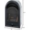 Procom Heating Dual Fuel Ventless Gas Fireplace Insert, Arched Door, 10,000 BTU, T-Stat Control PCS100T - alternate 4