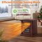 Edendirect 1500-Watt  Electric Infrared Convection Space Heater with Remote Control, Wi-Fi , Brown ZR-GD9315BCW-3JAWF - alternate 8