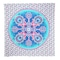 Homeroots 88" X 84" Pink Sky Blue And White Floral Cotton Hanging Tapestry 397425 - alternate 1