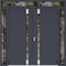 Vdomdoors Aluminum Double Doors Cynex 6777 Grey 2 Sidelights and Top Transom Mirrored Clear Glass Modern Pain CYNEX6777DEXD-GRE-W14+72+14xH80+14-RH-O - alternate 4