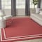 Homeroots 9' X 12' Brick Red And Ivory Indoor Outdoor Area Rug 545474 - alternate 9