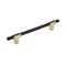 Amerock Urbanite 6-5/16 in 160 mm Center-to-Center Brushed Gold/Matte Black Cabinet Pull BP778160BGLMB - alternate 1