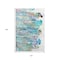 Homeroots 10' X 14' Teal Blue Ivory And Gold Abstract Washable Indoor Outdoor Area Rug 643564 - alternate 6