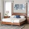 Baxton Studio Hoffman Platform Bed - Bed Frame with Scalloped Design and Turned Posts, Walnut Brown, King 272-14824-ZORO - alternate 9