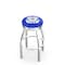 Holland Bar Stool Co 25" Chrome U.S. Coast Guard Swivel Bar Stool, Accent Ring L8C3C25CstGrd - alternate 1