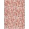 Homeroots 9' X 12' Coral Pink And Ivory Abstract Washable Indoor Outdoor Area Rug 602561 - alternate 9