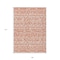 Homeroots 9' X 12' Coral And Ivory Southwestern Washable Indoor Outdoor Area Rug 594164 - alternate 9