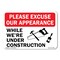 Signmission OSHA Construction Area, 10" Height, Decal, OS-CL-D-710-L-19999 OS-CL-D-710-L-19999 - alternate 1
