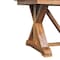 Homeroots 71" Brown Solid Wood Trestle Base Dining Table 719514 - alternate 10