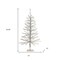 Homeroots Set Of Two Silver Tinsel Sparse Pine Christmas Trees, 2PK 633716 - alternate 7