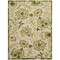 Homeroots 4' X 6' Ivory Green And Yellow Floral Indoor Outdoor Area Rug 548152 - alternate 1