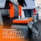 Thaw Heated Stadium Seat, 14-1/2 in W, 17.72 in H, Black/Orange Seat THA-BOD-1001 - alternate 3