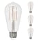 Bulbrite LED Filament, 8.5 Watt DimmableST18 Light Bulb, Clear Glass Finish, E26 Base, 4000K, 800 Lumens, 4PK 862311 - alternate 1