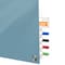 Ghent Harmony Glassboard w/ Standoffs, Magnetic, Square Corners, 4'H x 8'W, Denim HMYSM48DM - alternate 4
