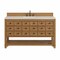 James Martin Vanities Malibu 60" Single Vanity, Amber Birch, w/ 3 CM Siberian Silestone Top 505-V60S-AMB-3SFR - alternate 1