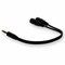 Add-On Addon 20.00Cm (8.00In) 3.5Mm Stereo Audio Male To Female Black HSMFF - alternate 8