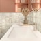 Apollo Tile Antiek 0.47 in. x 7.87 in. Glossy White Ceramic Pencil Tile Trims (0.7 sq. ft./case) (10-pack) MOD88WHTPENA - alternate 4