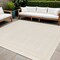 Homeroots 7' Ivory And Gold Square Indoor Outdoor Area Rug 572654 - alternate 9