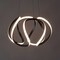 Jonathan Y Euphoria 18.5" 1-Light Contemporary Designer Aluminum/Iron Scribble Integrated LED Pendant Light, Bla JYL1703A - alternate 10