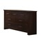 Homeroots 55" Mahogany Seven Drawer Double Dresser 490464 - alternate 1
