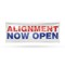 Signmission Alignment Now Open, 48 Inch x 120 Inch, Vinyl Banner B-120-30458 - alternate 1